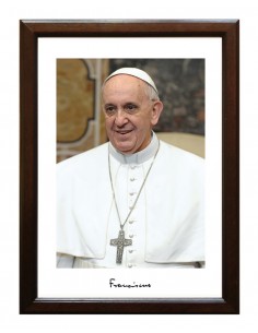 Quadro con foto di Papa Francesco